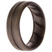 Silicone Wedding BR Middle Line Ring - Basic-Silver by ROQ for Men - 13 mm Ring