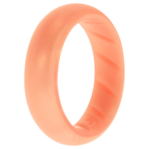 Silicone Wedding BR Solid Ring - Basic-Rose-Gold by ROQ for Women - 5 mm Ring