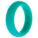 Silicone Wedding BR Solid Ring - Basic-Turquoise by ROQ for Women - 4 mm Ring