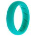 Silicone Wedding BR Solid Ring - Basic-Turquoise by ROQ for Women - 6 mm Ring