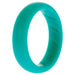 Silicone Wedding BR Solid Ring - Basic-Turquoise by ROQ for Women - 7 mm Ring