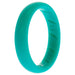 Silicone Wedding BR Solid Ring - Basic-Turquoise by ROQ for Women - 11 mm Ring