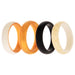 Silicone Wedding 2Layer Ring Set - Gold by ROQ for Women - 4 x 9 mm Ring
