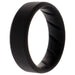 Silicone Wedding BR 8mm Edge Ring - Basic-Black by ROQ for Men - 13 mm Ring