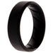 Silicone Wedding BR 8mm Edge Ring - Basic-Black by ROQ for Men - 14 mm Ring