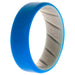Silicone Wedding BR 8mm Edge Ring - Grey-Blue by ROQ for Men - 9 mm Ring