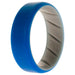 Silicone Wedding BR 8mm Edge Ring - Grey-Blue by ROQ for Men - 11 mm Ring