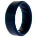 Silicone Wedding BR Step Ring - Basic-Blue by ROQ for Men - 7 mm Ring
