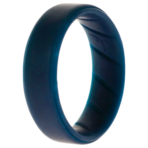 Silicone Wedding BR Step Ring - Basic-Blue by ROQ for Men - 11 mm Ring