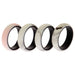 Silicone Wedding 2Layer Ring Set - Marbles by ROQ for Women - 4 x 4 mm Ring