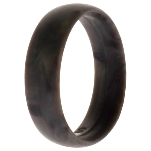 Silicone Wedding 6mm Smooth Single Ring - Grey-Marble by ROQ for Women - 9 mm Ring