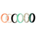 Silicone Wedding BR Solid Ring Set - Aque by ROQ for Women - 6 x 11 mm Ring