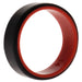 Silicone Wedding 2Layer Beveled 8mm Ring - Red-Black by ROQ for Men - 14 mm Ring