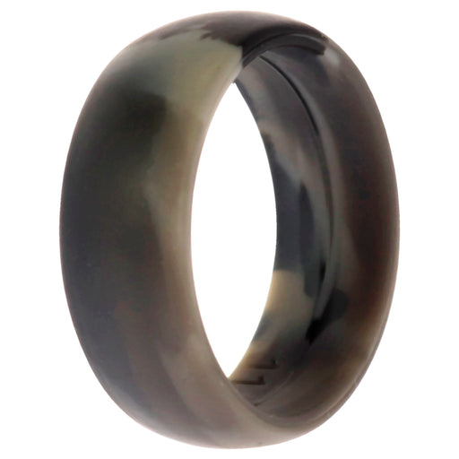 Silicone Wedding Ring - Black-Camo by ROQ for Men - 11 mm Ring