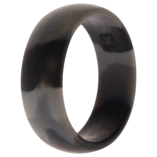 Silicone Wedding Ring - Black-Camo by ROQ for Men - 13 mm Ring