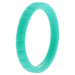 Silicone Wedding Stackble Lines Single Ring - Turquoise by ROQ for Women - 4 mm Ring