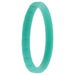 Silicone Wedding Stackble Lines Single Ring - Turquoise by ROQ for Women - 9 mm Ring
