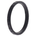 Silicone Wedding Stackble Lines Single Ring - Black by ROQ for Women - 10 mm Ring