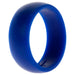 Silicone Wedding Ring Dome Style - Blue by ROQ for Men - 12 mm Ring