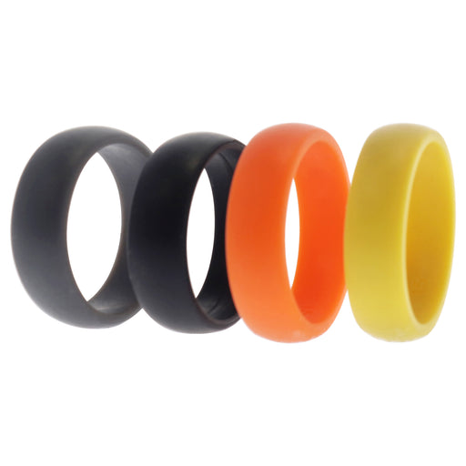 Silicone Wedding Ring Set - Yellow by ROQ for Men - 4 x 15 mm Ring