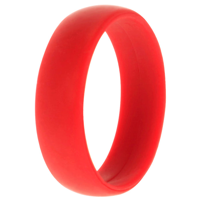Silicone Wedding Ring - Red by ROQ for Men - 16 mm Ring