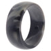 Silicone Wedding Step Single Ring Set -Black-Camo by ROQ for Men - 8 mm Ring