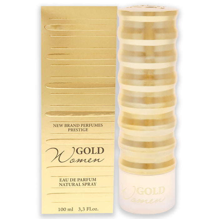 Gold de New Brand para mujeres - Spray EDP de 3.3 oz