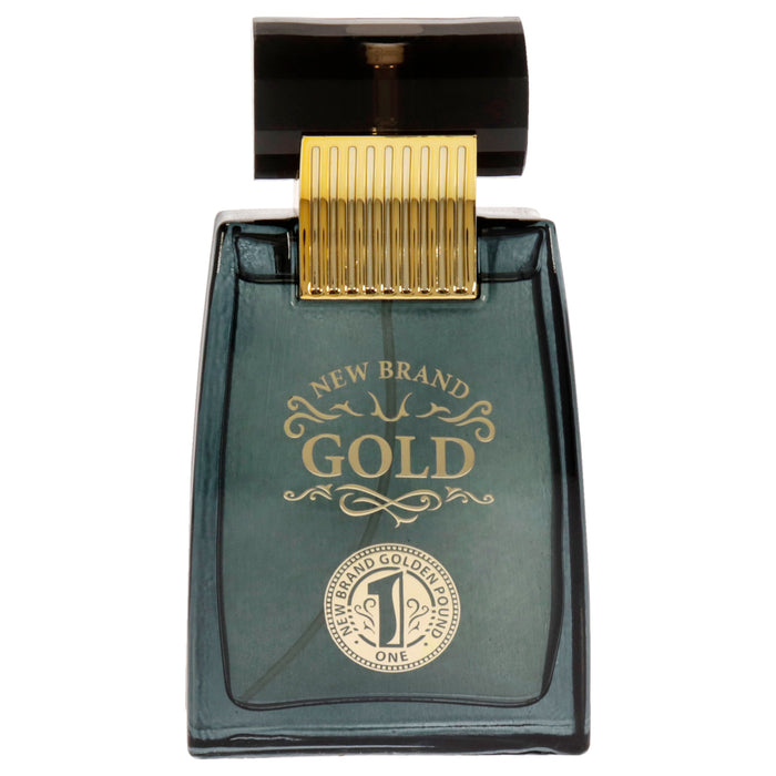 Gold de New Brand pour hommes - Spray EDT de 3,3 oz (sans boîte)