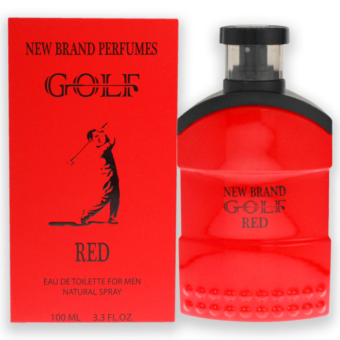 Golf Red de New Brand pour hommes - Spray EDT de 3,3 oz