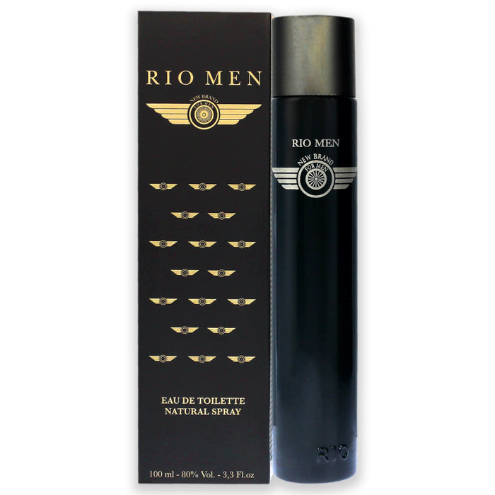 Rio Men de New Brand para hombres - Spray EDT de 3.3 oz 