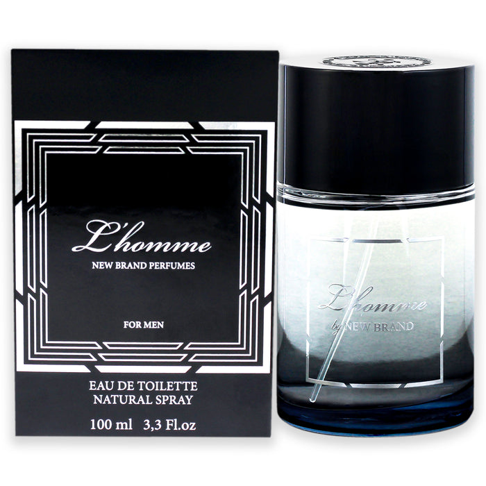 L Homme by New Brand for Men - 3.3 oz EDT Spray