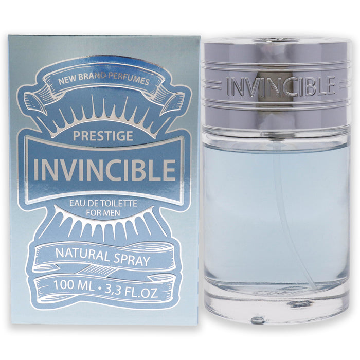 Prestige Invincible de New Brand pour hommes - Spray EDT de 3,3 oz