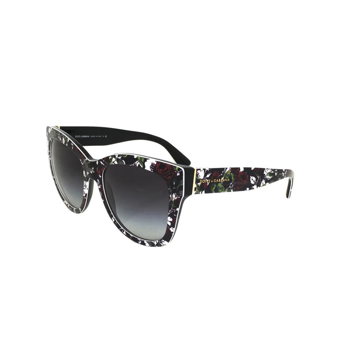 Dolce and Gabbana DG 4270 3019-8G - Top Print Rose-Noir-Gris Dégradé de Dolce and Gabbana pour Femme - 55-19-140 mm Lunettes de soleil