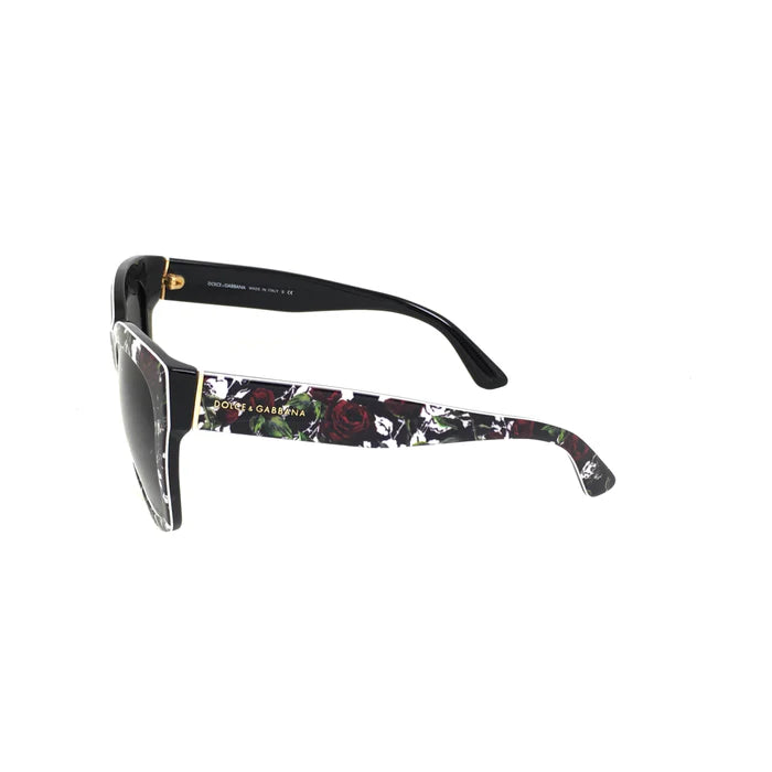 Dolce and Gabbana DG 4270 3019-8G - Top Print Rose-Noir-Gris Dégradé de Dolce and Gabbana pour Femme - 55-19-140 mm Lunettes de soleil