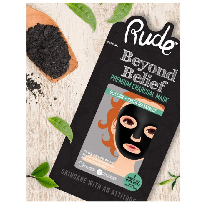 RUDE Beyond Belief Purifying Charcoal Mask 5 Piece Pack