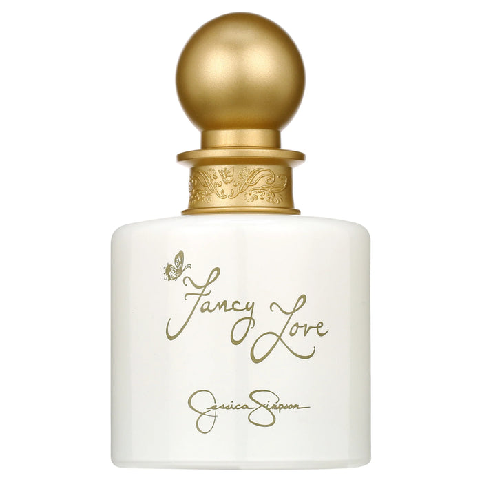 Fancy Love by Jessica Simpson for Women - 4 Pc Gift Set 3.4oz EDP Spray, 0.34oz EDP Mini Spray, 3oz Body Lotion, 3oz Bath and Shower Gel