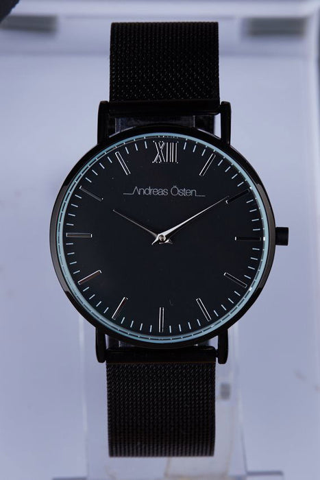 AO-134 Distrig - Black Stainless Steel Mesh Bracelet Watch by Andreas Osten for Women - 1 Pc Watch