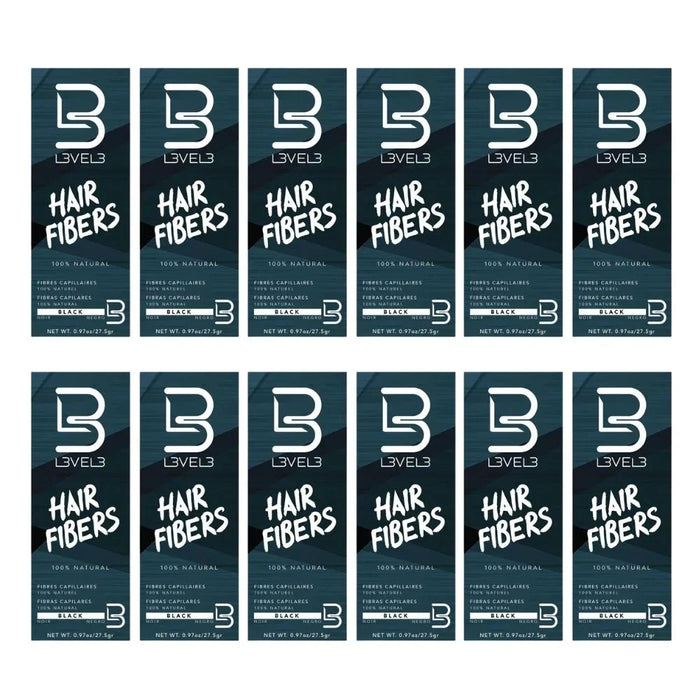L3VEL3 Hair Fibers Black 0.97 oz - Multipack