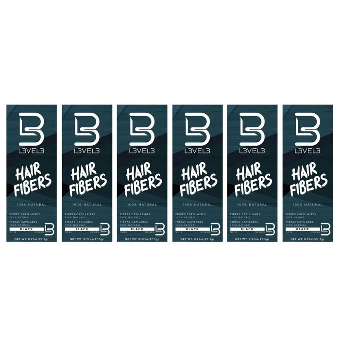 L3VEL3 Hair Fibers Black 0.97 oz - Multipack