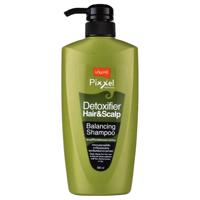 LOLANE Pixxel Shampoing Détoxifiant Équilibrant Cheveux &amp; Cuir Chevelu 500 ml