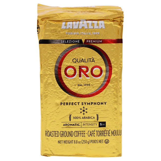 Qualita Oro Roast Ground Coffee by Lavazza for Unisex - 8.8 oz Coffee