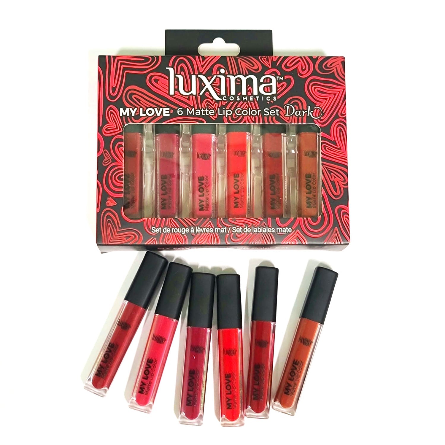 LUXIMA My Love 6 Matte Lip Color Set Dark — BarberSets