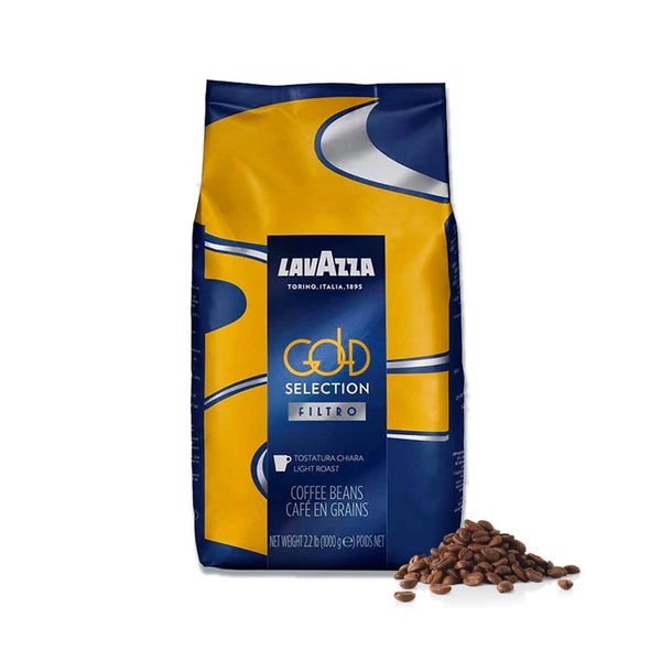 Gold Selection Filtro Light Roast Coffee Beans by Lavazza for Unisex - 35.2 oz Coffee