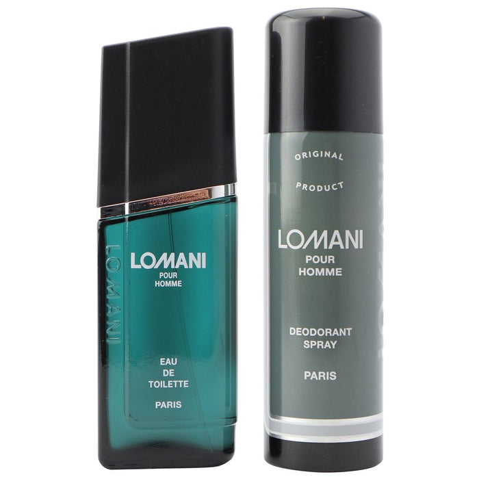 Lomani by Lomani for Men - 2 Pc Gift Set 3.3oz EDT Spray, 6.6oz Deodorant Spray