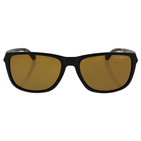 Arnette AN 4214 2314-83 Coupe Droite - Noir Mat-Marron Polarisé par Arnette pour Homme - 58-17-145 mm Lunettes de soleil