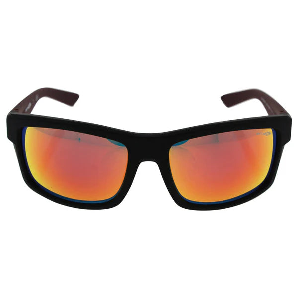 Arnette AN 4216 2326-6Q Corner Man - Fuzzy Noir-Rouge par Arnette pour Homme - 61-18-140 mm Lunettes de soleil