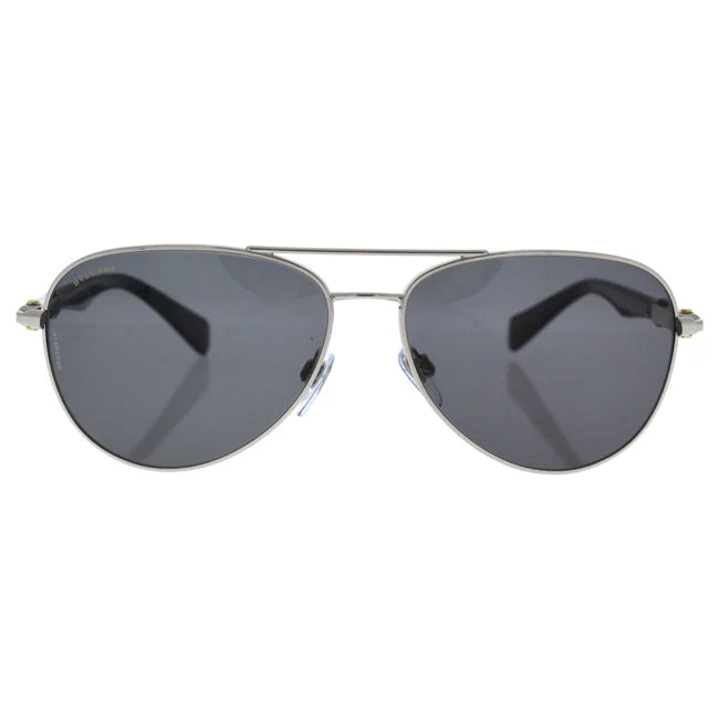 Bvlgari BV5036K 394-81 - Silver Plated-Grey Polarized by Bvlgari for Men - 60-14-145 mm Sunglasses