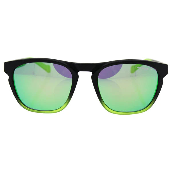 Arnette AN 4203 2255-1I Groove-Fuzzy Black Taslucent Lime-DarkGreyGreenPolarized by Arnette for Men - 55-20-135 mm Sunglasses