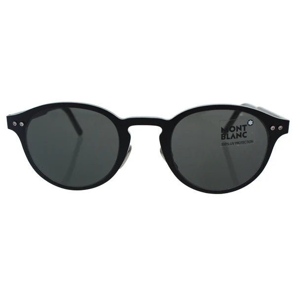 Mont Blanc MB585S 02A - Matte Black-Smoke by Mont Blanc for Men - 50-24-145 mm Sunglasses