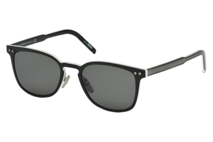 Mont Blanc MB584S 02A - Matte Black-Smoke by Mont Blanc for Men - 51-20-145 mm Sunglasses